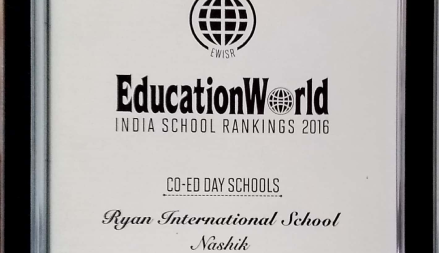EducationWorld India School Rankings 2016 - Ryan International School, Nashik